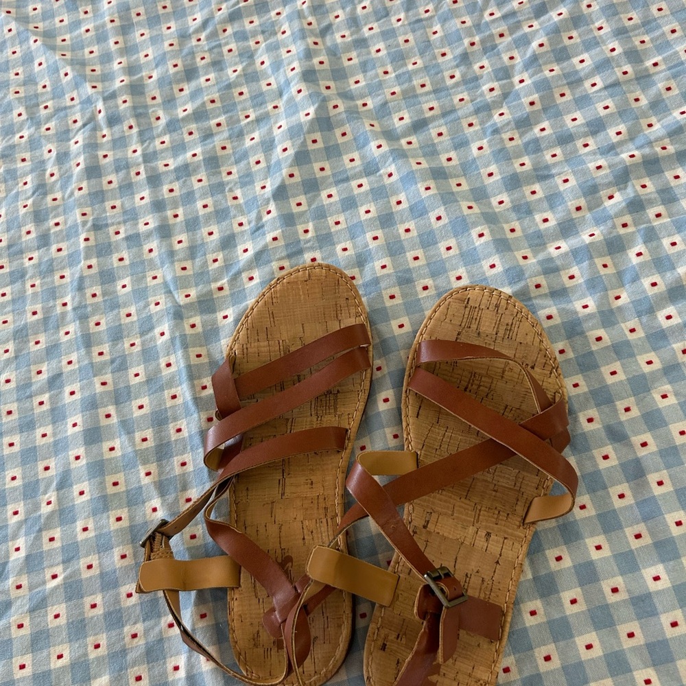 Kork-Ease Tan Sandals with Comfortable Cork Sole